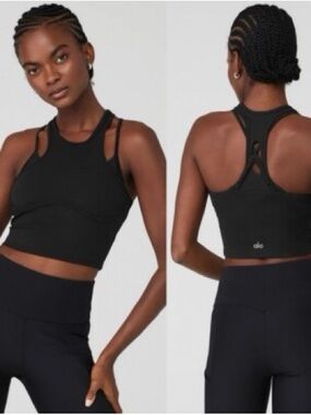 Alo Yoga Airlift Ribbed Enchanted Bra Top